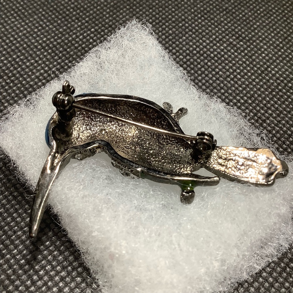 Vintage Rhinestone Hummingbird brooche - Picture 7 of 7